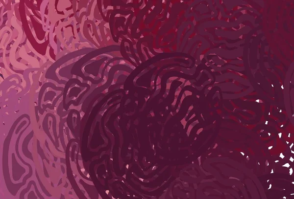 Světle Růžová Vektorová Šablona Zakřivenými Čarami Chytrá Ilustrace Abstraktním Stylu — Stockový vektor