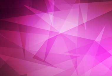 Açık pembe vektör arkaplanı, çizgiler, üçgenler. Doğa tarzında üçgenleri olan güzel bir çizim. Duvar kağıtları için zarif tasarım.