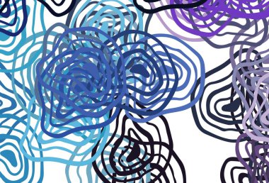 Açık Pembe, çizgili mavi vektör şablonu. Yaratıcı illüstrasyon, yarım tonlu ve eğimli. Markan için yeni kompozisyon.