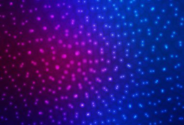 Koyu pembe, noktalı mavi vektör arkaplan. Renkli su damlaları olan modern soyut çizimler. İş ilanınız için tasarım.