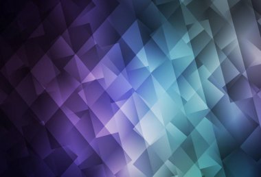 Koyu pembe, kare şeklinde mavi vektör deseni. Renkli dikdörtgenlerle modern soyut çizimler. İniş sayfası için modern şablon.