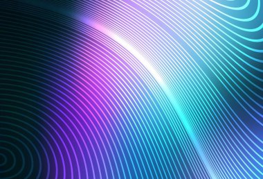 Koyu pembe, çizgileri olan mavi vektör arkaplan. Eğilimli soyut bir çizim. Tasarımınız için basit şablon.