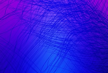 Açık Pembe, eğri çizgileri olan mavi vektör arkaplan. Soyut ve gradyan renkte renkli çizimler. Broşürler, broşürler için doku.