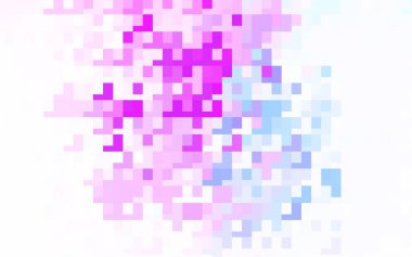 Açık Pembe, mavi vektör arka planı çokgen biçiminde. Soyut arkaplanda dikdörtgenler ve renkli gradyanlar. Şablon bir arkaplan olarak kullanılabilir.