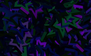 Koyu pembe, parlak yıldızlı yeşil vektör düzeni. Yıldızlı parlak renkli illüstrasyon. Astronomi web siteleri için desen.