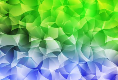 Açık pembe, yeşil vektör eğimli üçgen desen. Üçgenli modern soyut çizim. Web siteniz için çokgen tasarım.