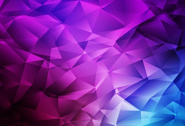 Rose Pâle Motif Polygonal Vectoriel Bleu Échantillon Géométrique Triangulaire Avec — Image vectorielle