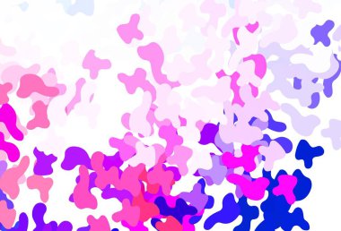 Açık pembe, soyut şekilli kırmızı vektör arkaplan. Soyut gradyan şekilli basit renkli çizimler. İşiniz için en iyi akıllı tasarım.