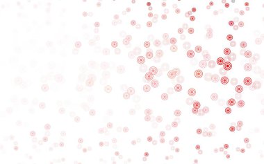 Açık Pembe, baloncuklu kırmızı vektör arka planı. Renkli su damlaları olan modern soyut çizimler. İş ilanınız için tasarım.