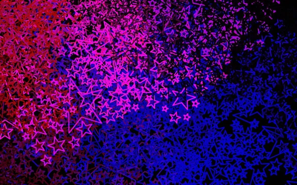 Σκούρο Ροζ Κόκκινο Διανυσματική Υφή Όμορφα Αστέρια Διακοσμητική Λαμπερή Απεικόνιση — Διανυσματικό Αρχείο