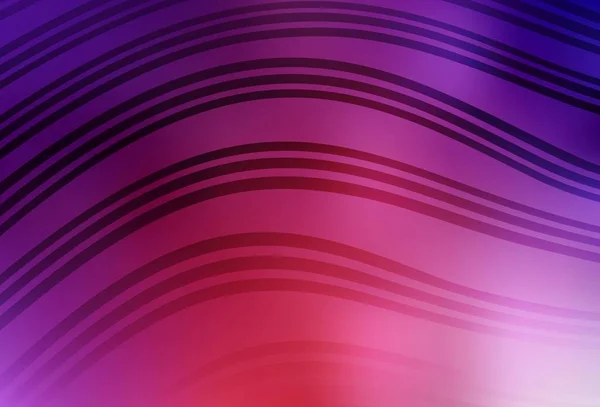 ライトピンク 赤いベクトルの背景と心配線 グラデーションのある丸みを帯びた抽象的なイラスト ビジネスデザインのパターン — ストックベクタ