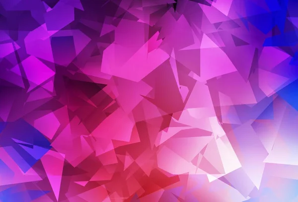 ライトピンク レッドベクトル低ポリ背景 三角形でカラフルなイラストを輝く あなたのビジネスデザインのための真新しいスタイル — ストックベクタ