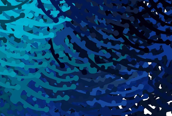 Bleu Foncé Fond Vectoriel Vert Avec Des Formes Abstraites Illustration — Image vectorielle
