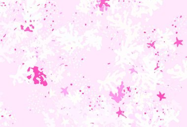 Açık pembe, soyut şekilli sarı vektör arkaplan. Rastgele şekillerle soyut tarzda dekoratif tasarım. Bir cep telefonu için arka plan.