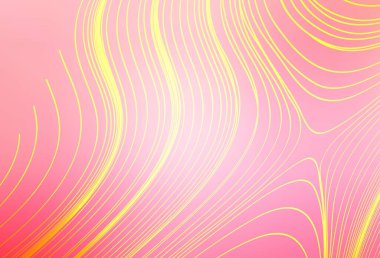 Açık pembe, sarı vektör renkli bulanık arkaplan. Yaratıcı illüstrasyon, yarım tonlu ve eğimli. Tasarımının yeni yolu.