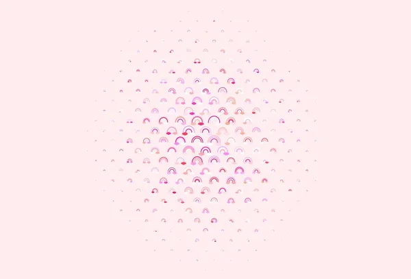 Ανοιχτό Ροζ Κίτρινο Διανυσματικό Μοτίβο Στοιχεία Ουράνιου Τόξου Πολύχρωμα Σύμβολα — Διανυσματικό Αρχείο