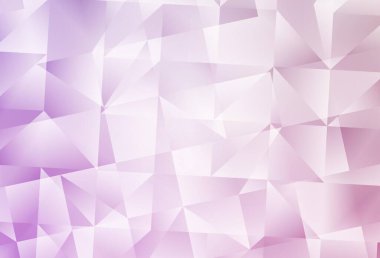 Açık Mor vektör eğimli üçgenler. Üçgenli renkli soyut çizimler. Web siteniz için yeni bir doku.