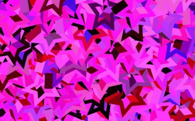 Koyu mor, üçgen şekilli pembe vektör dokusu. Soyut üçgenli dekoratif tasarım. İşiniz için en iyi akıllı tasarım.