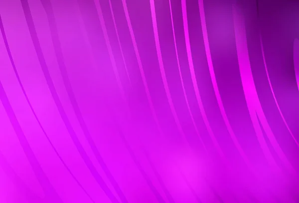 Светло Фиолетовая Векторная Текстура Изогнутыми Линиями Красочная Градиентная Иллюстрация Простом — стоковый вектор