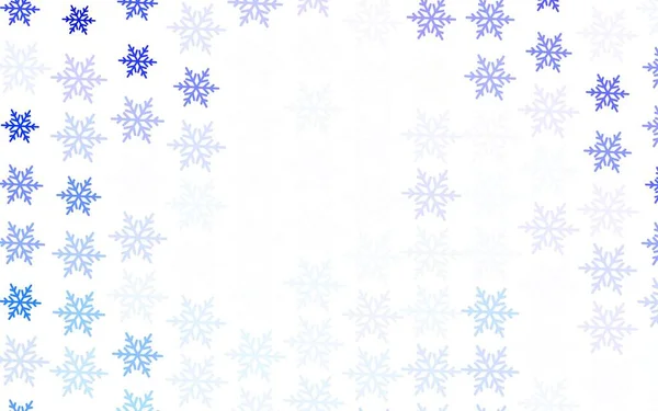 Modèle Vectoriel Violet Clair Avec Flocons Neige Noël Étoiles Illustration — Image vectorielle