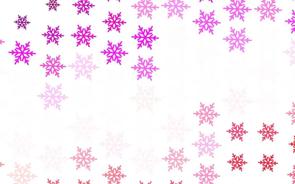 Светло Фиолетовый Розовый Вектор Искушают Ледяные Снежинки Звезды Градиентная Красочная — стоковый вектор