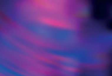 Koyu mor, pembe vektör parlak dokuyu bulanıklaştırdı. Görüntü stili ve gradyanı olan yeni renkli çizimler. Tasarımlar için arka plan.