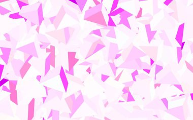 Açık Mor, pembe vektör arkaplan, çizgiler, üçgenler. Renkli üçgenlerin olduğu bir resim. İniş sayfası için modern şablon.