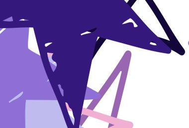 Açık Mor, küçük ve büyük yıldızlı pembe vektör arkaplan. Bulanık arkaplanda gradyanı olan yıldızlar. Reklamınız, posteriniz, afişiniz için en iyi tasarım.