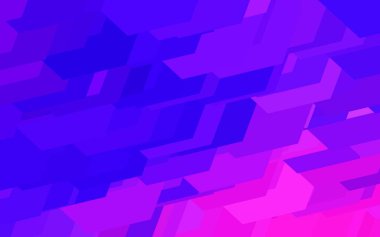 Koyu mor, altıgenli pembe vektör arkaplan. Renkli altıgenli bulanık arkaplan. İniş sayfaları için desen.