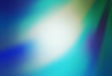 Açık mavi, yeşil vektör bulanık parlak soyut arkaplan. Görüntü tarzında tamamen yeni bir renkli çizim. Tasarımlar için arka plan.