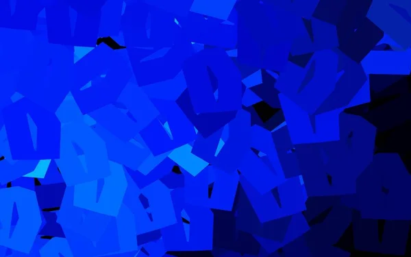 Layout Vetorial Blue Escuro Com Formas Hexagonais Ilustração Abstrata Com —  Vetores de Stock