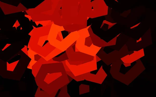 Шаблон Темно Красного Вектора Шестиугольном Стиле Иллюстрация Набором Красочных Шестиугольников — стоковый вектор