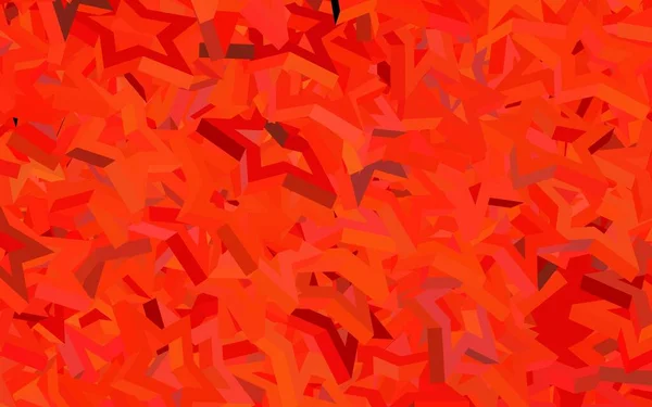 Modèle Vectoriel Rouge Foncé Avec Cristaux Triangles Triangles Sur Fond — Image vectorielle