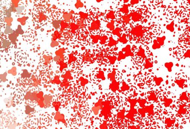 Memphis şekilli açık kırmızı vektör arkaplanı. Soyut tarzda rengarenk gradyan şekilleri olan bir resim. Bir cep telefonu için arka plan.