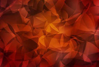 Koyu kırmızı, sarı vektör çokgen çizimi. Çokgen biçiminde, gradyan ile renkli çizimler. Broşürünüz için yepyeni bir tasarım..