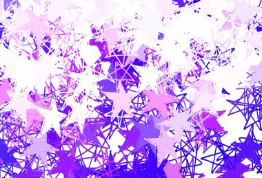 Açık kırmızı, güzel yıldızlı sarı vektör dokusu. Bulanık dekoratif dizayn yıldızlı basit bir stilde. Astroloji web siteleri için desen.