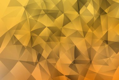 Açık sarı vektör desenli çokgen. Doğa tarzında üçgenleri olan güzel bir çizim. Duvar kağıtları için zarif tasarım.