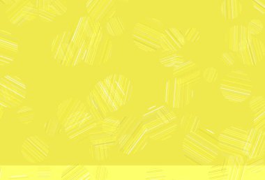 Lekeli açık sarı vektör arkaplan. Doğa tarzında bulanık halkaları olan güzel renkli çizimler. Poster ve web siteleri için tasarım.