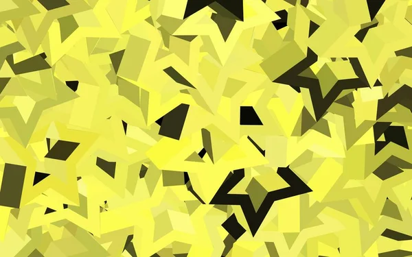 Fond Vectoriel Jaune Foncé Avec Lignes Triangles Design Décoratif Dans — Image vectorielle