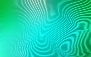 Soyut kurdeleli açık yeşil vektör şablonu. Parlak çarpık çizgiler yepyeni bir stile sahip. İşiniz için yepyeni bir tasarım..