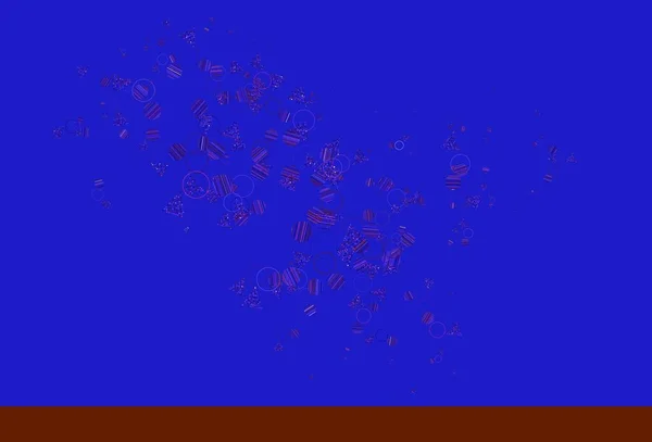 Lichtblauw Rood Vectorpatroon Met Veelhoekige Stijl Met Cirkels Abstracte Gradiënt — Stockvector