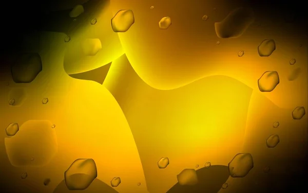 Темно Зеленый Желтый Векторный Рисунок Жидкими Вкраплениями Размытый Геометрический Образец — стоковый вектор