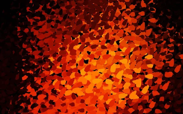 Sötét Narancs Vektor Minta Véletlenszerű Formákkal Modern Absztrakt Illusztráció Színes — Stock Vector