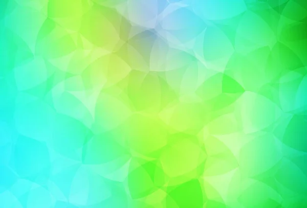 Jasnoniebieski Tekstura Wektor Zielony Low Poly Błyszczący Ilustracja Kolorowy Trójkątów — Wektor stockowy