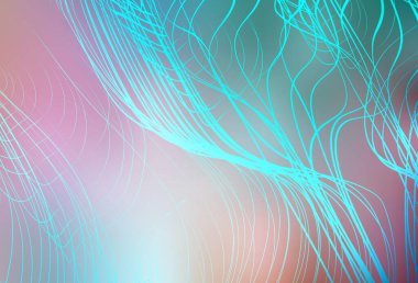 Açık yeşil, kırmızı vektör soyut parlak desen. Eğilimli zarif, parlak bir çizim. Marka kitabınız için yeni biçim tasarımı.