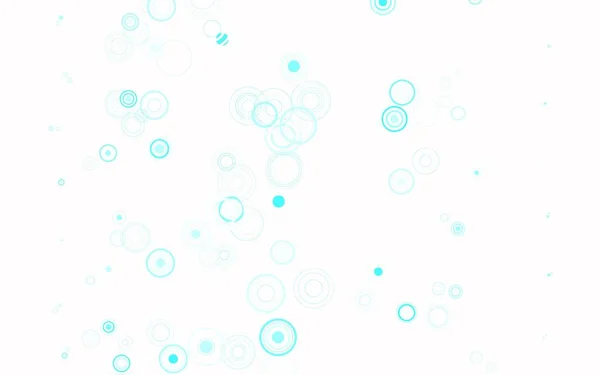 Светло Голубой Зеленый Векторный Фон Пузырями Размытые Пузыри Абстрактном Фоне — стоковый вектор
