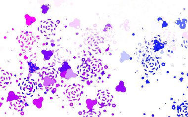 Açık mavi, soyut şekilli kırmızı vektör dokusu. Rastgele şekillerle soyut tarzda dekoratif tasarım. Duvar kağıtları için zarif tasarım.