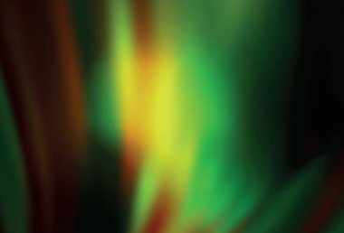 Koyu yeşil vektör, bulanık arkaplan. Görüntü stili ve gradyanı olan yeni renkli çizimler. İşiniz için yeni tasarım.