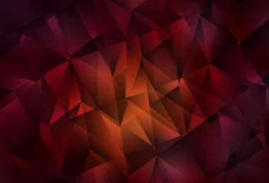 Üçgenli koyu kırmızı vektör arkaplan. Üçgenli soyut gradyan çizimi. İniş sayfası için modern şablon.