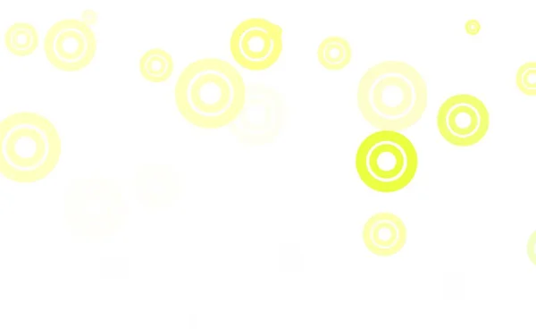 Light Green Κίτρινη Διανυσματική Διάταξη Σχήματα Κύκλων Σύγχρονη Αφηρημένη Εικόνα — Διανυσματικό Αρχείο